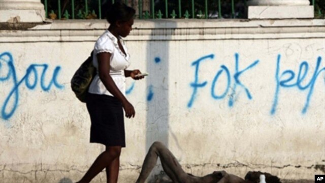 A street scene in Port-au-Prince, 16 Nov 2010
