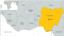 Map of Nigeria, Africa