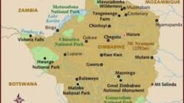 map of zimbabwe