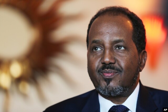 FILE - Somali President Hassan Sheikh Mohamud, Nov. 17, 2015.