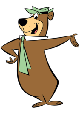 Cartoon character Yogi Bear