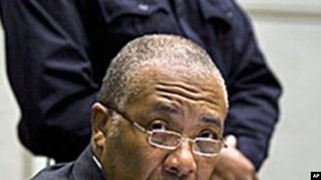 Former Liberian President Charles Taylor during his trial at the U.N.-backed Special Court for Sierra Leone in Leidschendam, February 8, 2011 (file photo)