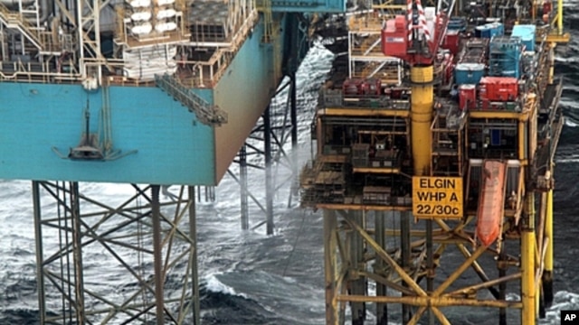 Elgin platform, owned by the French firm Total, in undated photo received in London, March 30, 2012.