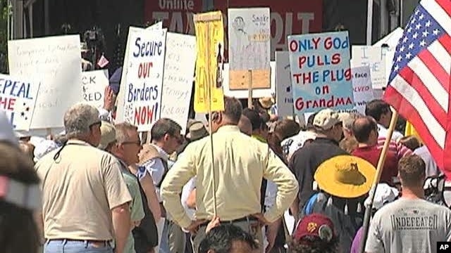 Protesters rally against new US health care legislation