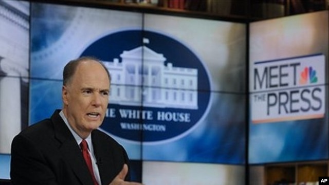 In this May 7, 2011, photo provided by NBC News, White House National Security Adviser Tom Donilon appears on NBC's 'Meet the Press' in Washington.