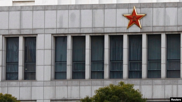 Part of the building of 'Unit 61398', a secretive Chinese military unit accused of cyber espionage in Shanghai