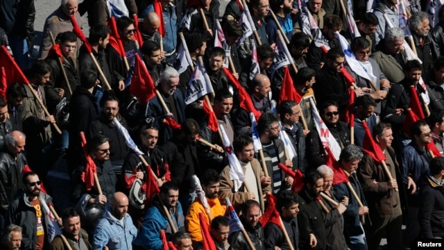 Protesti zbog mera štednje u Atini, 20. februar, 2013.