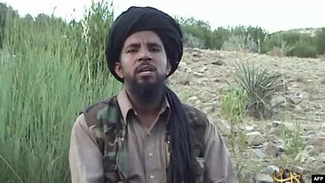 A frame grab from a video posted on the Internet shows Abu Yahia al-Libi. (2006 File)