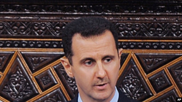 Syrian President Bashar al-Assad, addresses the Parliament, in Damascus, Syria, March 30, 2011 (file photo).