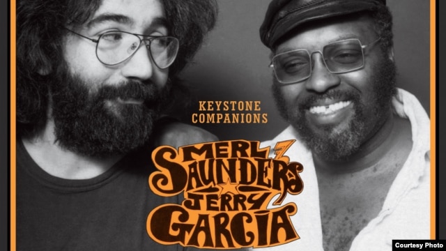 Merl Saunders and Jerry Garcia on the album cover of "Keystone Companians" (Courtesy Concord Records) 