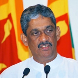 Former General Sareth Fonseka, opposition coalition presidential candidate, 24 Jan 2009