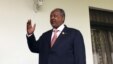 FILE - Djibouti's President Ismail Omar Guelleh arrives for a Reuters interview at his home in Ethiopia's capital Addis Ababa, Jan. 30, 2016. Djibouti’s ruling party declared on April 9, 2016, that President Ismail Omar Guelleh won Friday’s presidential election, gaining nearly 87 percent of the votes. 