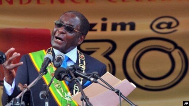 President Robert Mugabe (file photo)