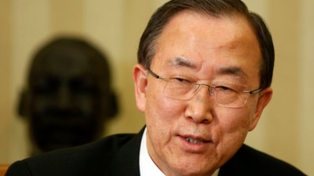 Katibu mkuu wa Umoja wa mataifa  Ban Ki-moon.