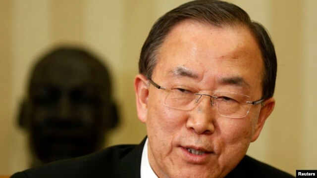 United Nations General Secretary Ban Ki-moon, April 2013.