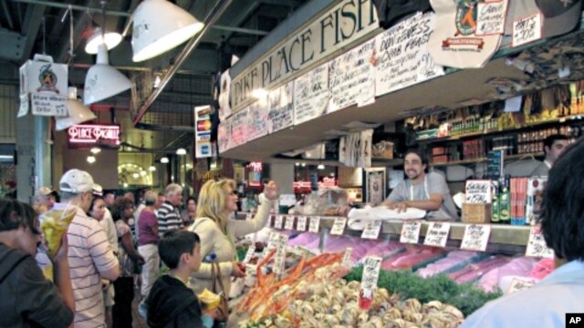 Customers at Pike Place Fish Market are finding a different selection of seafood now that the stall is going sustainable.