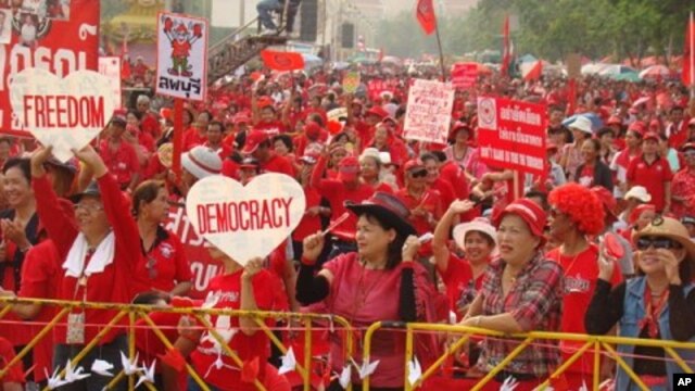 Anti-government 'red shirt' rally in Bangkok (File Photo)