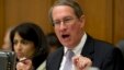 House Judiciary Committee Chairman Rep. Bob Goodlatte, R-Va., gestures as he speaks on Capitol Hill in Washington, June 18, 2013, during the committee's hearing to discuss the Strengthen and Fortify Enforcement Act.