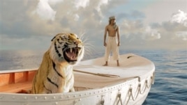 This film image released by 20th Century Fox shows Suraj Sharma in a scene from "Life of Pi"