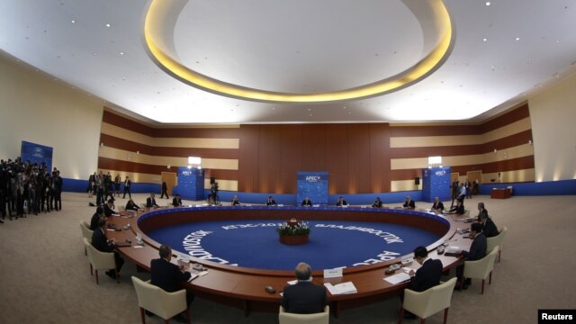 Các nhà lãnh đạo APEC họp hội nghị tại Vladivostok, Nga, ngày 8/9/2012.