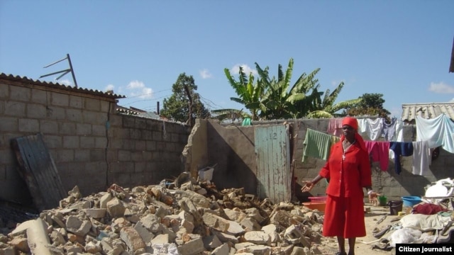 Houses destroyed under Operation Murambatsvina in 2005. 