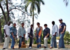 The band, Septeto Tipico Tivoli - a group of Cuban musicians - is touring schools in Vermont.