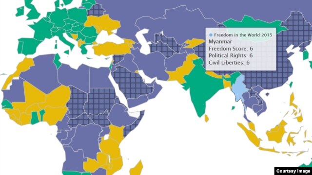 Freedom House ထုတ္ျပန္တဲ့ ျမန္မာ့သတင္းလြတ္လပ္ခြင့္။