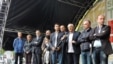 Lideri Demokratskog fronta na protestu u Podgorici (rtcg.me)