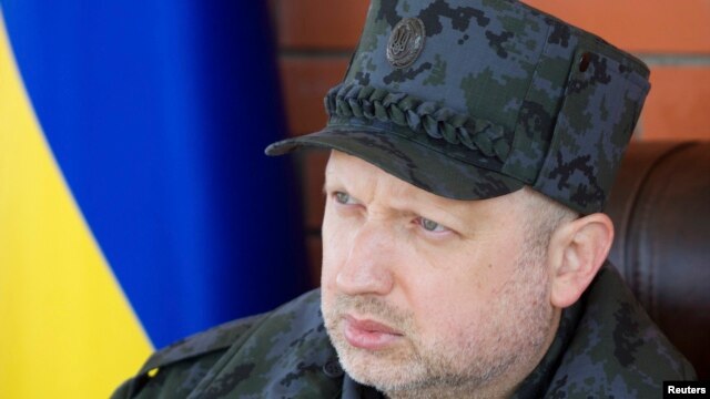 Исполняющий обязанности президента Украины, глава парламента Александр Турчинов.  