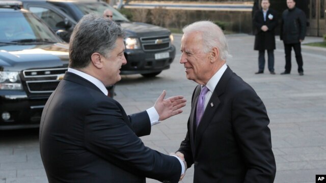 Петр Порошенко и Джо Байден. Киев, Украина. 21 ноября 2014 г.