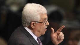 Palestinian President Mahmoud Abbas addresses the 67th session of the United Nations General Assembly at UN Headquarters, September 27, 2012.