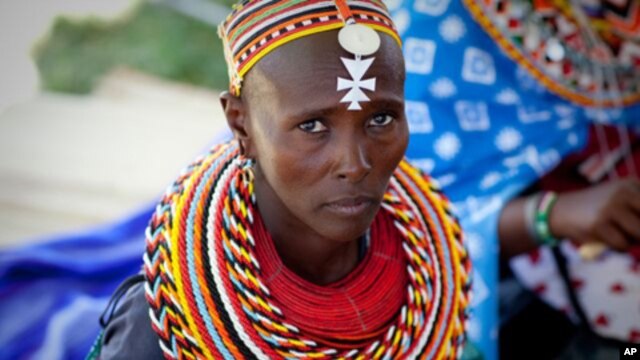 Master weaver Nkerisapa Lewano, a participant in the 2011 Smithsonian Folklife Festival, is a member of the Ngurunit Basket Weavers Group in northern Kenya, a program sponsored by the Peace Corps.