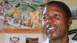 The BI’s Peter Nyawhiri: disappointed by the government (D. Taylor/VOA)