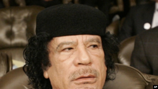 Moammar Gadhafi (2008 file photo)