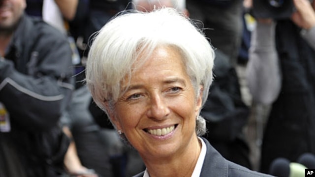 IMF managing director Christine Lagarde in Brussels (File)
