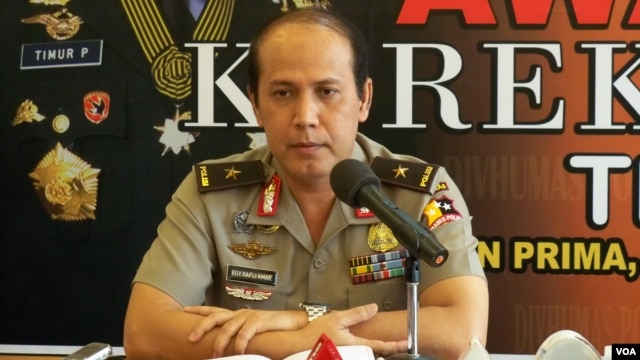 Juru bicara Kepolisian Republik Indonesia Brigjen Boy Rafli Amar. (Foto: Dok)