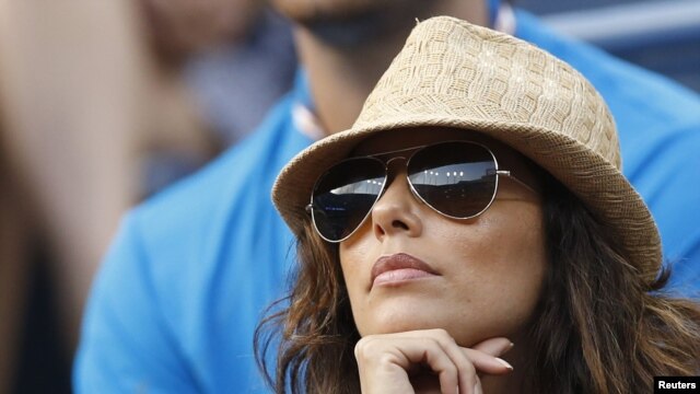 Eva Longoria terminó su relación en junio de este año, con  Eduardo Cruz. En esta foto, disfrutaba de un juego de Tenis en el U.S. Open.