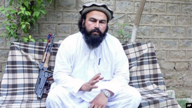 The deputy commander of the Pakistani Taliban Waliur Rehman speaks to The Associated Press in Shaktoi, Pakistani, May 16, 2011