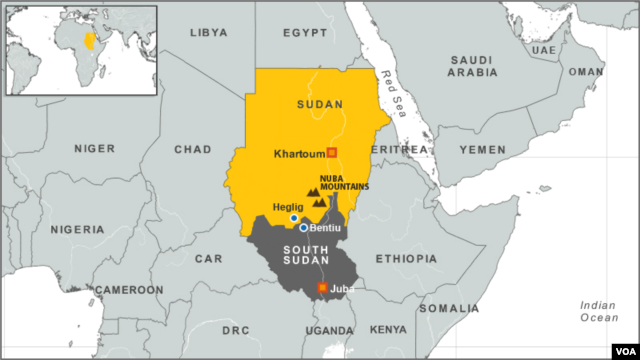 Sudan - South Sudan map