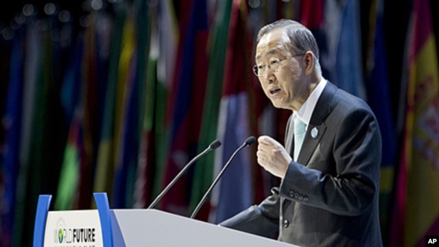 លោកបាន​ គីមូន (Ban Ki-moon) ​អគ្គ​លេខា​ធិការ​អង្គ​ការ​សហ​ប្រជា​ជាតិ​