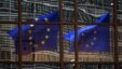 A European flag reflects in a building of the EU headquarters in Brussels. (File)