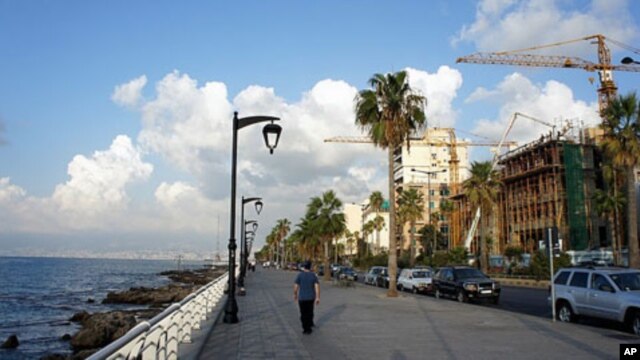 Beirut's unlikely economic boom can be seen in construction along the Corniche, 01 Sep 2010