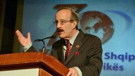 Rep. Eliot L. Engel (D-NY) at VOA Albanian Service 70th Anniversary