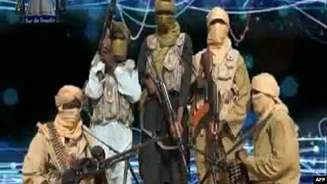 An image grabbed on Dec. 24, 2012 from a video released by the radical Islamist group known as Ansaru, which has claimed responsibility for the recent kidnapping of a French man. 