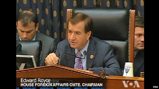 Dân biểu Ed Royce, Chủ tịch Ủy ban Đối ngoại Hạ viện Hoa Kỳ