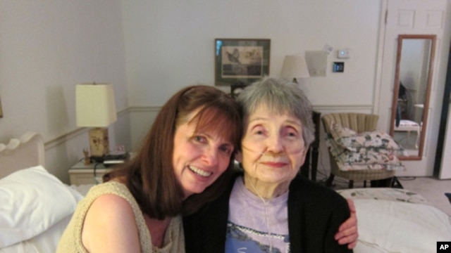 Gail Moore and her mother Dorothy recorded their StoryCorps Legacy interview at the older woman's home, where she now lives under hospice care