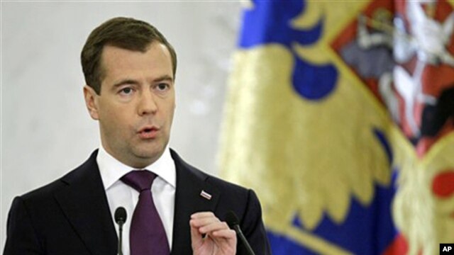 Russia's President Dmitry Medvedev at the Kremlin, 30 Nov. 20