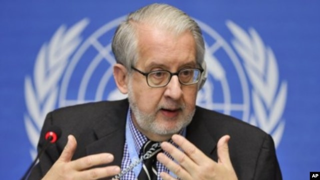The head of the U.N. Human Rights Council’s Commission of Inquiry on Syria Paulo Pinheiro (file photo)