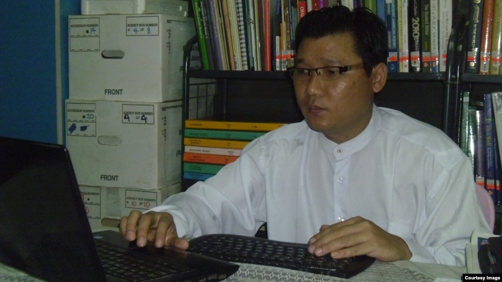 NLD ပါတီရဲ႕ သုေတသနဌာနအတြင္းေရးမွဴး ကိုမ်ိဳးရန္ေနာင္သိန္း (Facebook-Myo Yan Naung Thein page )