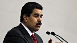 Mataimakin shugaban kasar Venezuela, Nicolas Maduro, ya na yin bayanin halin da shugaba Hugo Chavez ya ke ciki a kasar Cuba 